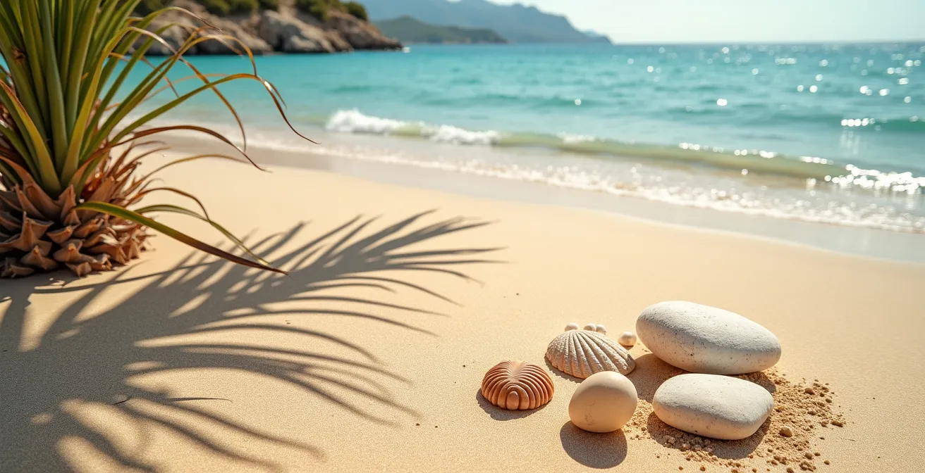 Textura de protector solar sobre piel bronceada bajo luz dorada mediterránea