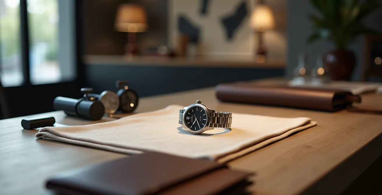 Proceso de tasación profesional de reloj de lujo